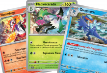 Carte Pokémon: ecco in anteprima Quaquaval, Skeledirge e Meowscarada