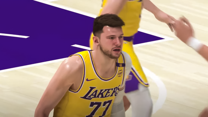 Doncic con la maglia Lakers